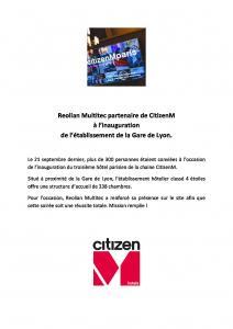 Inauguration CitizenM Gare de Lyon