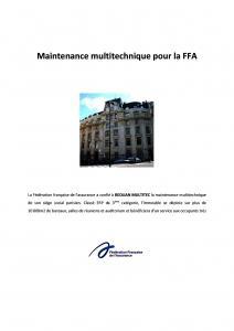 Maintenance multiechnique pour la FFA