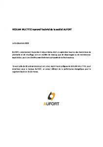 REOLIAN MULTITEC reprend lactivit de AUFORT